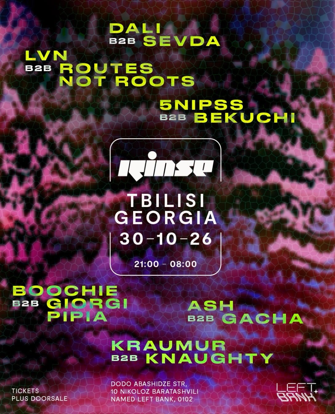 RINSE AT LEFT BANK